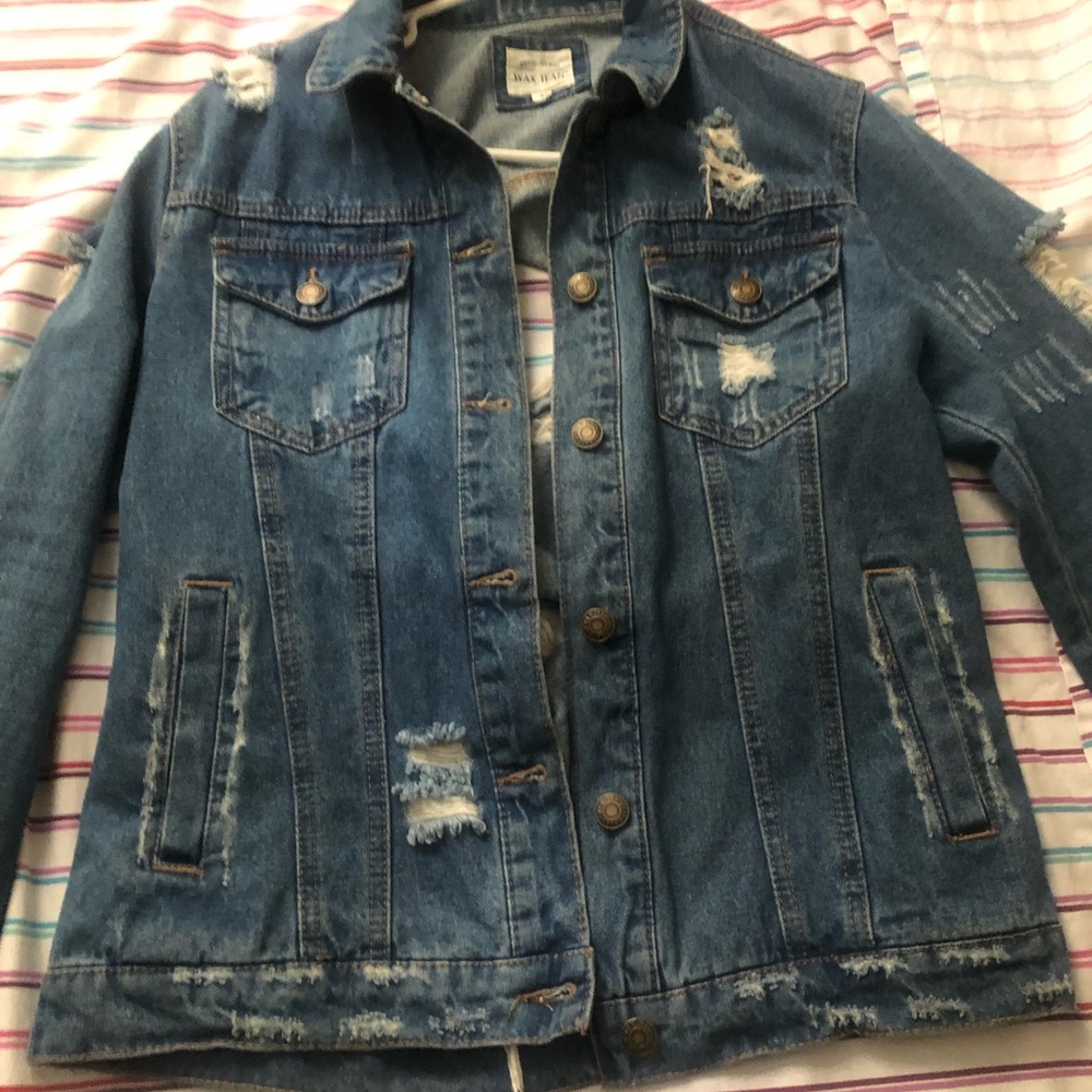 Rip jean jacket